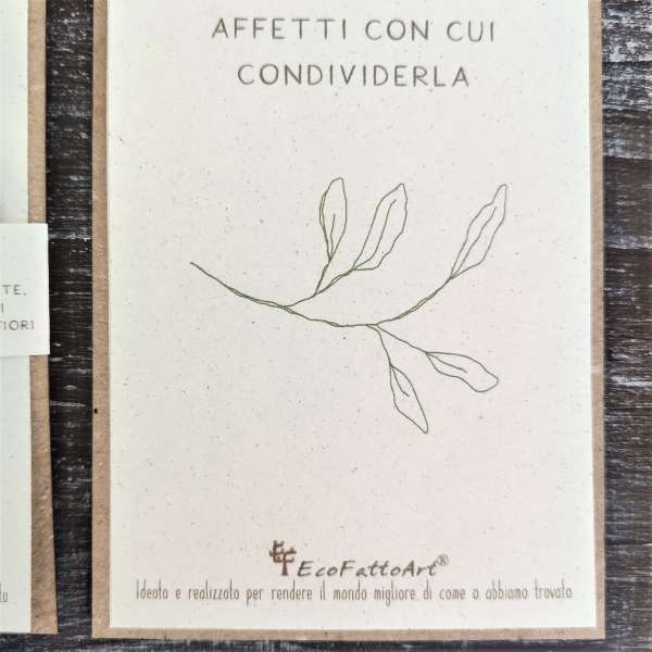 segnaposto segnalibro matrimonio ecologico ecofattoart